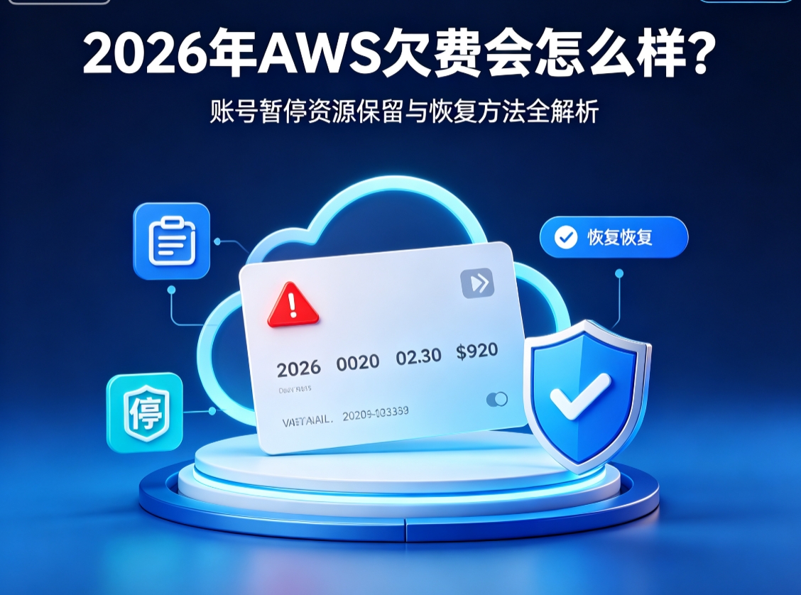 2026年AWS欠费会怎么样？账号暂停资源保留与恢复方法全解析