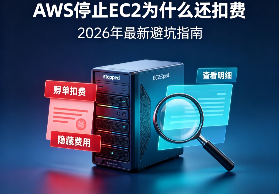 AWS停止EC2为什么还扣费 2026年最新避坑指南