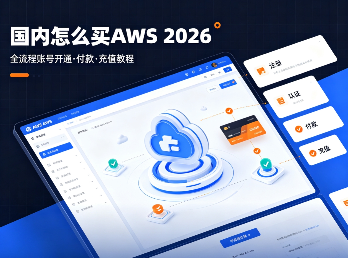 国内怎么买AWS 2026全流程账号开通付款充值教程