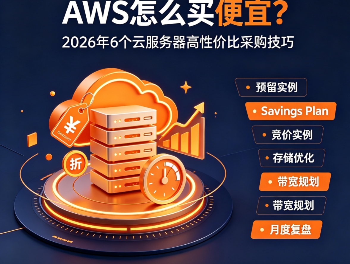 AWS怎么买便宜？2026年6个云服务器高性价比采购技巧