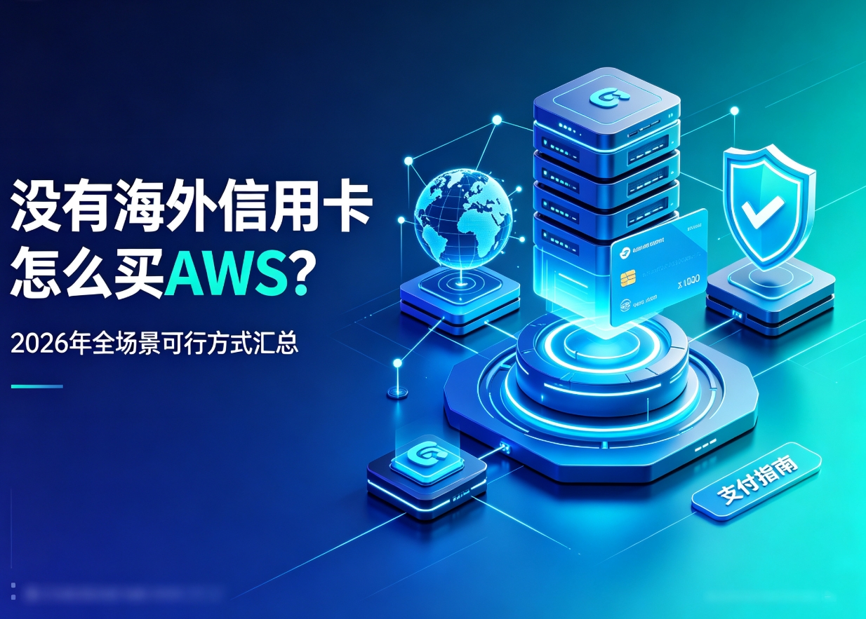 没有海外信用卡怎么买AWS？2026年全场景可行方式汇总
